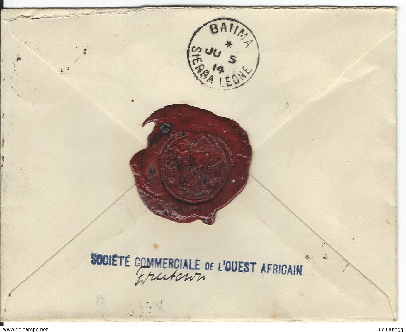 Sierra Leone Registered Stamped Envelope ++ Baiima 5.7.14 To Baiima - Sierra Leone (...-1960)