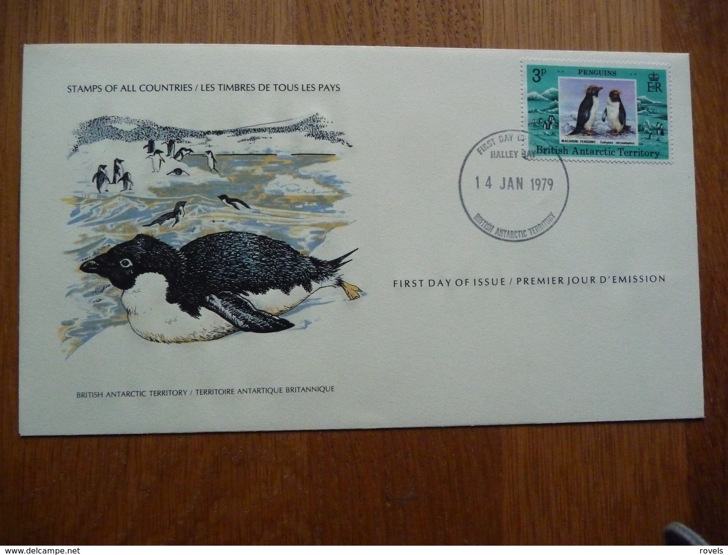 (S) BRITISH ANTARCTIC TERRITORY FDC 1979 Penguin / La COLOMBIE - BRITANNIQUE Pingouin - FDC