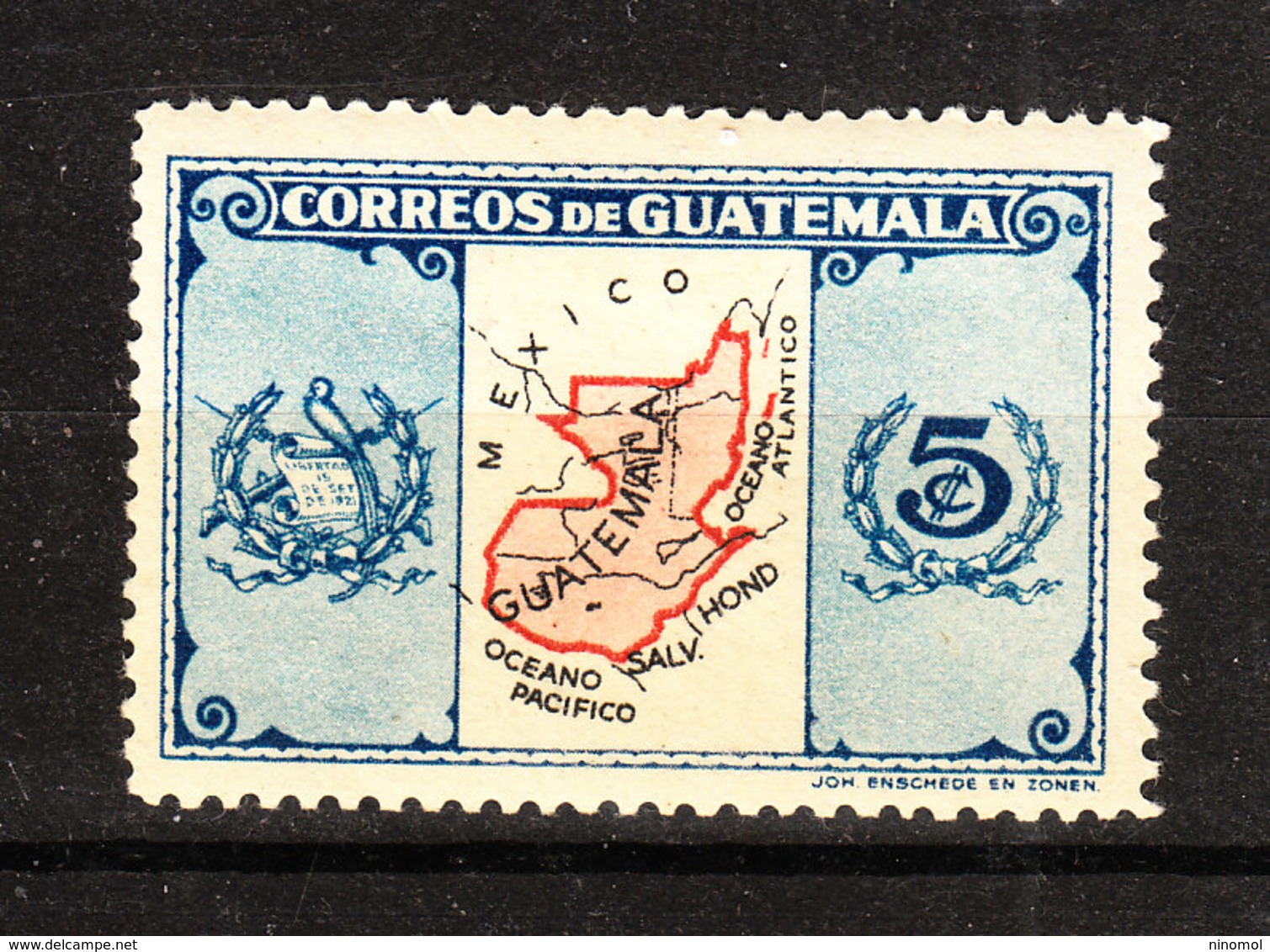 Guatemala  -  1939.  Carta Geografica Del Guatemala. Map Of Guatemala. MLH - Geografia