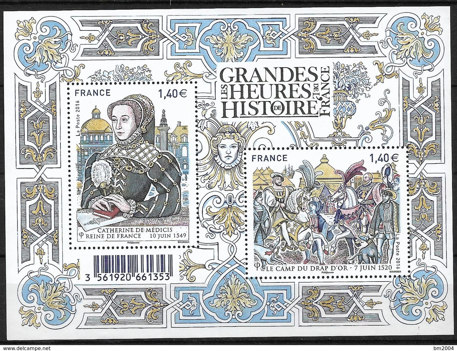 2016 FRANKREICH Mi:Bl 331 **MNH    Geschichtliche Ereignisse. - Nuovi