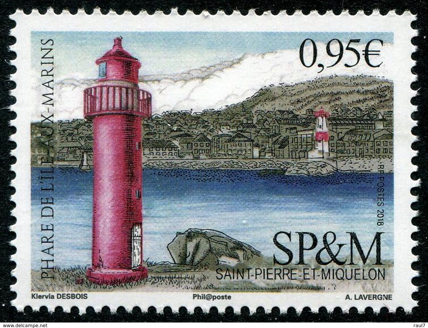 St Pierre & Miquelon 2018 - Phare De L’île Aux Marins - 1 Val Neuf // Mnh - Neufs