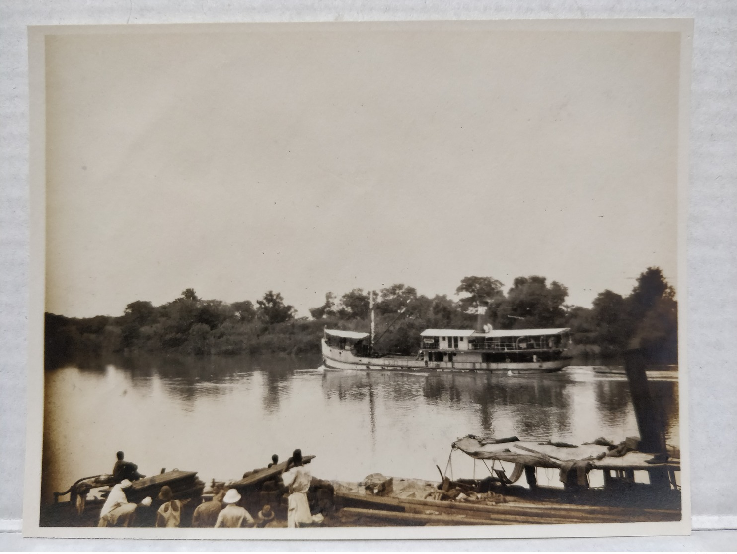 Fleuve Gambie. 1920. 11x8.5 Cm. Bateau Tendara - Afrique