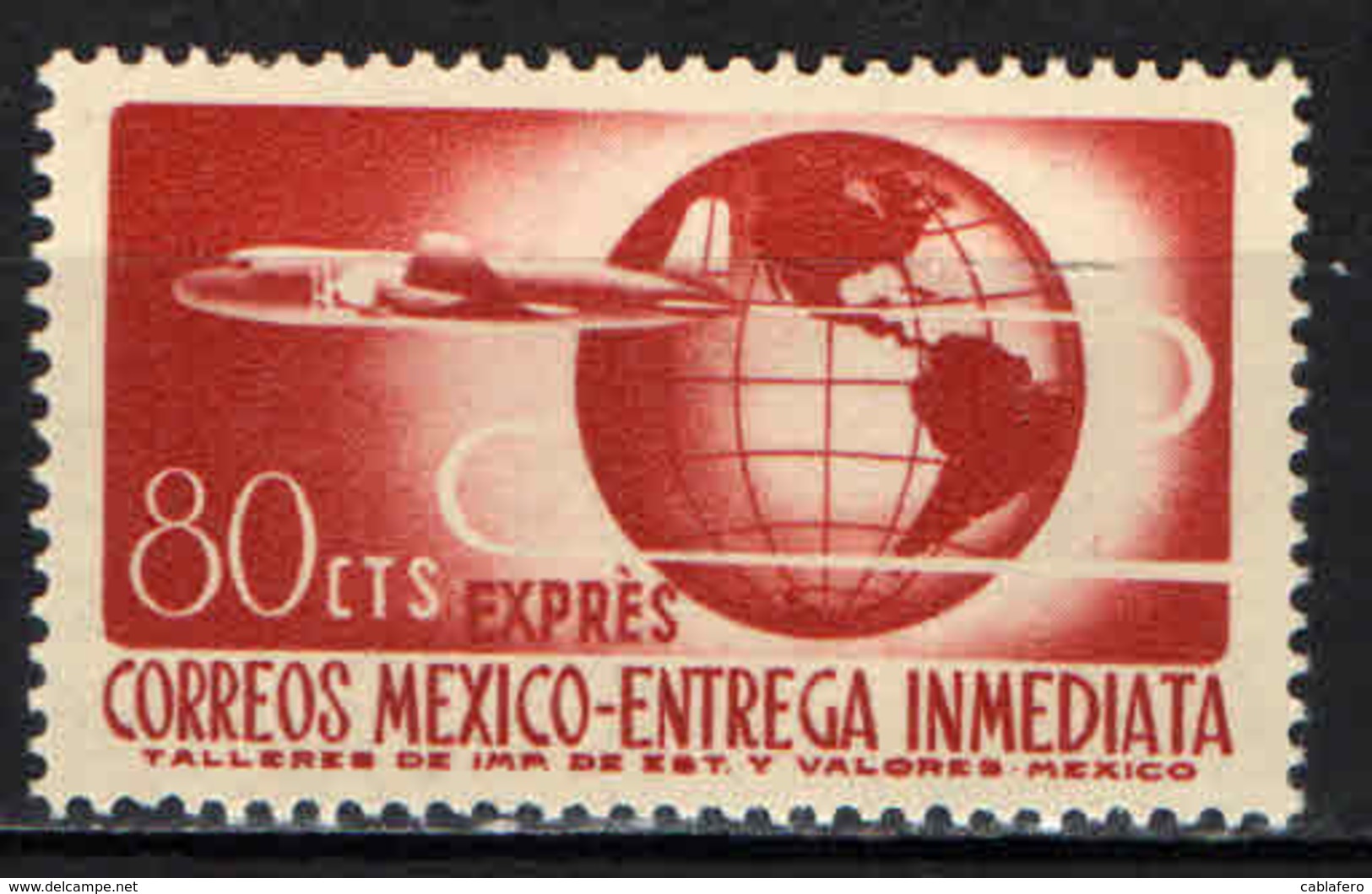 MESSICO - 1956 - AEREO E GLOBO TERRESTRE - MNH - Messico