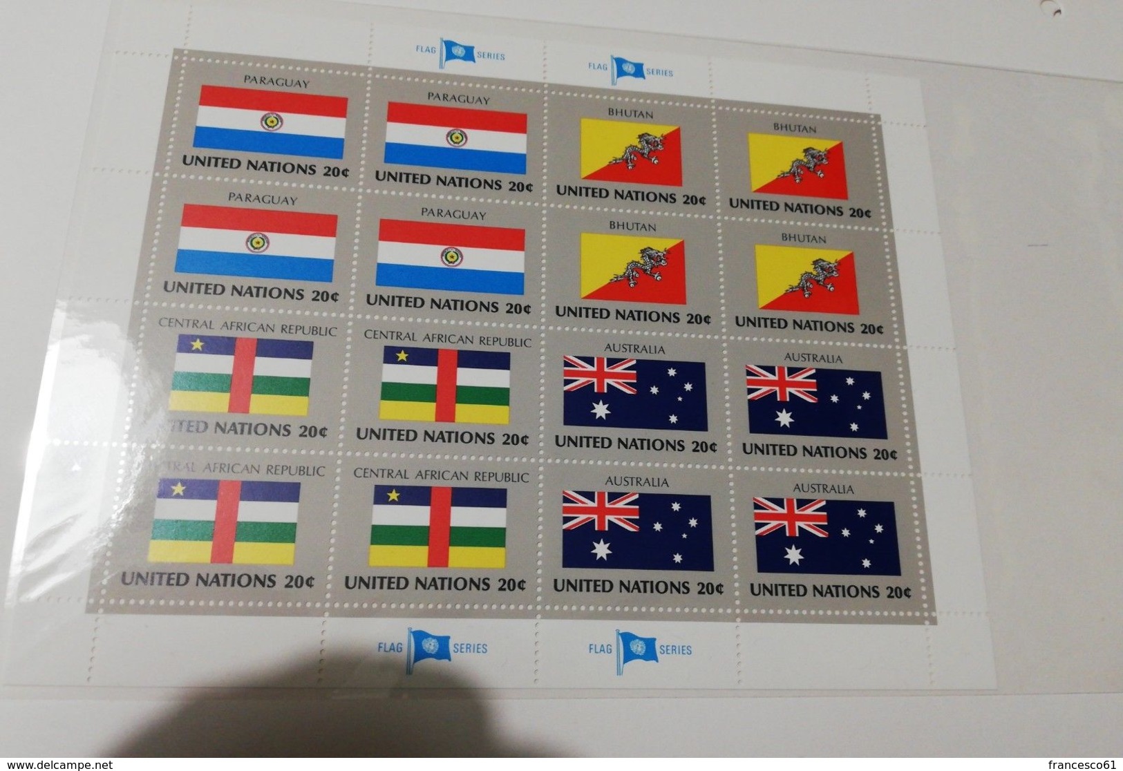 2759) USA BANDIERE FLAGS STAMPS SERIES 4 FOGLIETTI NUOVI - Fogli Completi