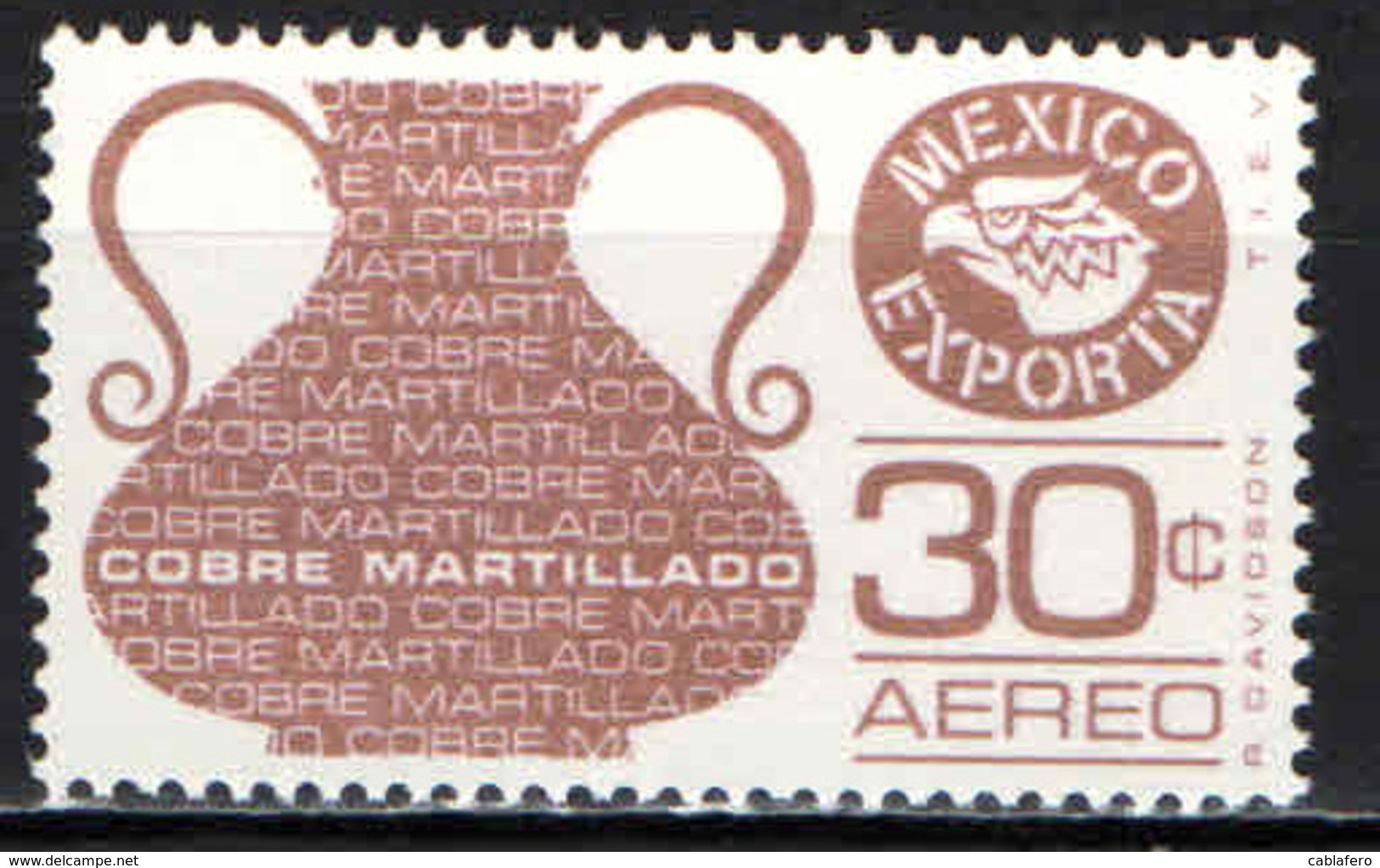 MESSICO - 1976 - ESPORTAZIONE: VASELLAME IN RAME - MNH - Mexiko