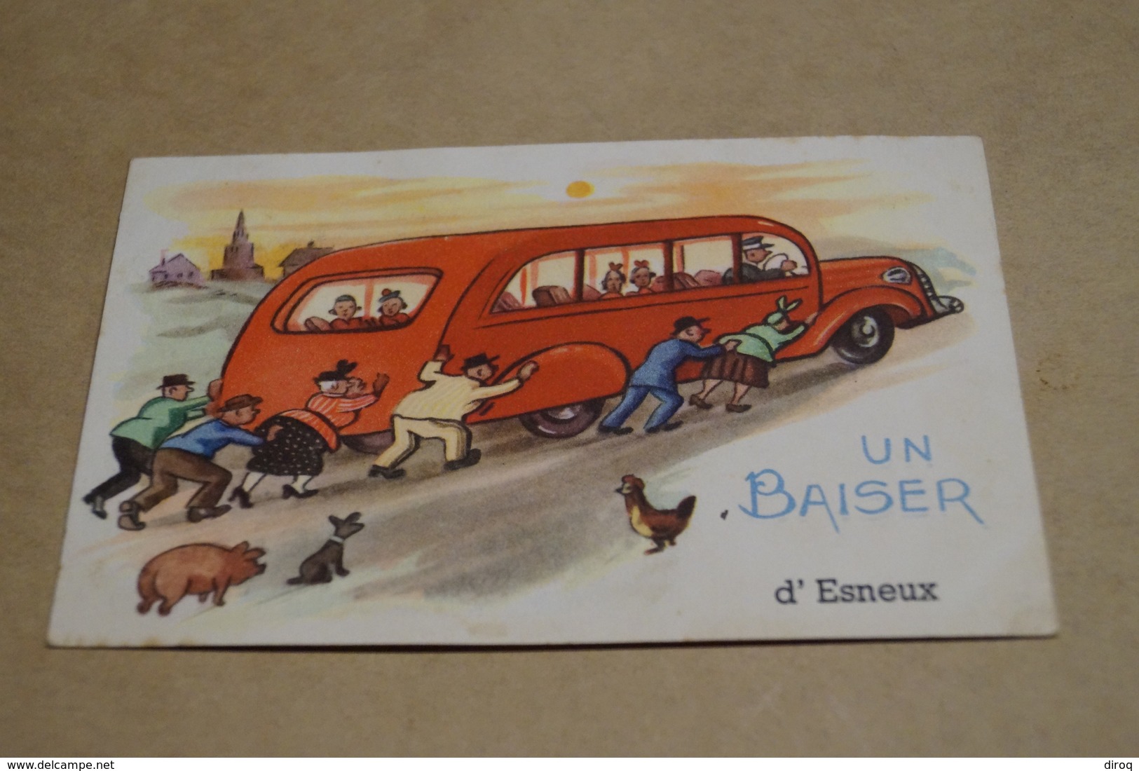 Esneux,1950,un Baiser D'Esneux,collection,RARE,collector,ancienne Carte Postale - Esneux