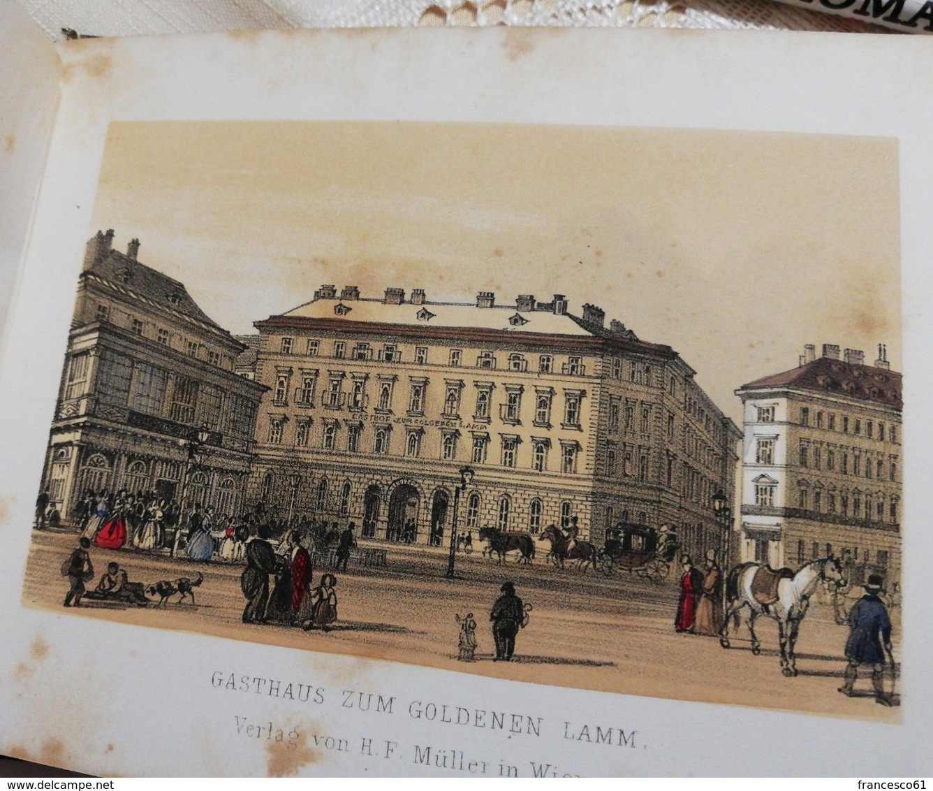 2772) Austria Wien Vienna Leporello 36+1 Stampe Litografia RUDOLF ALT SANDMANN - Altri & Non Classificati