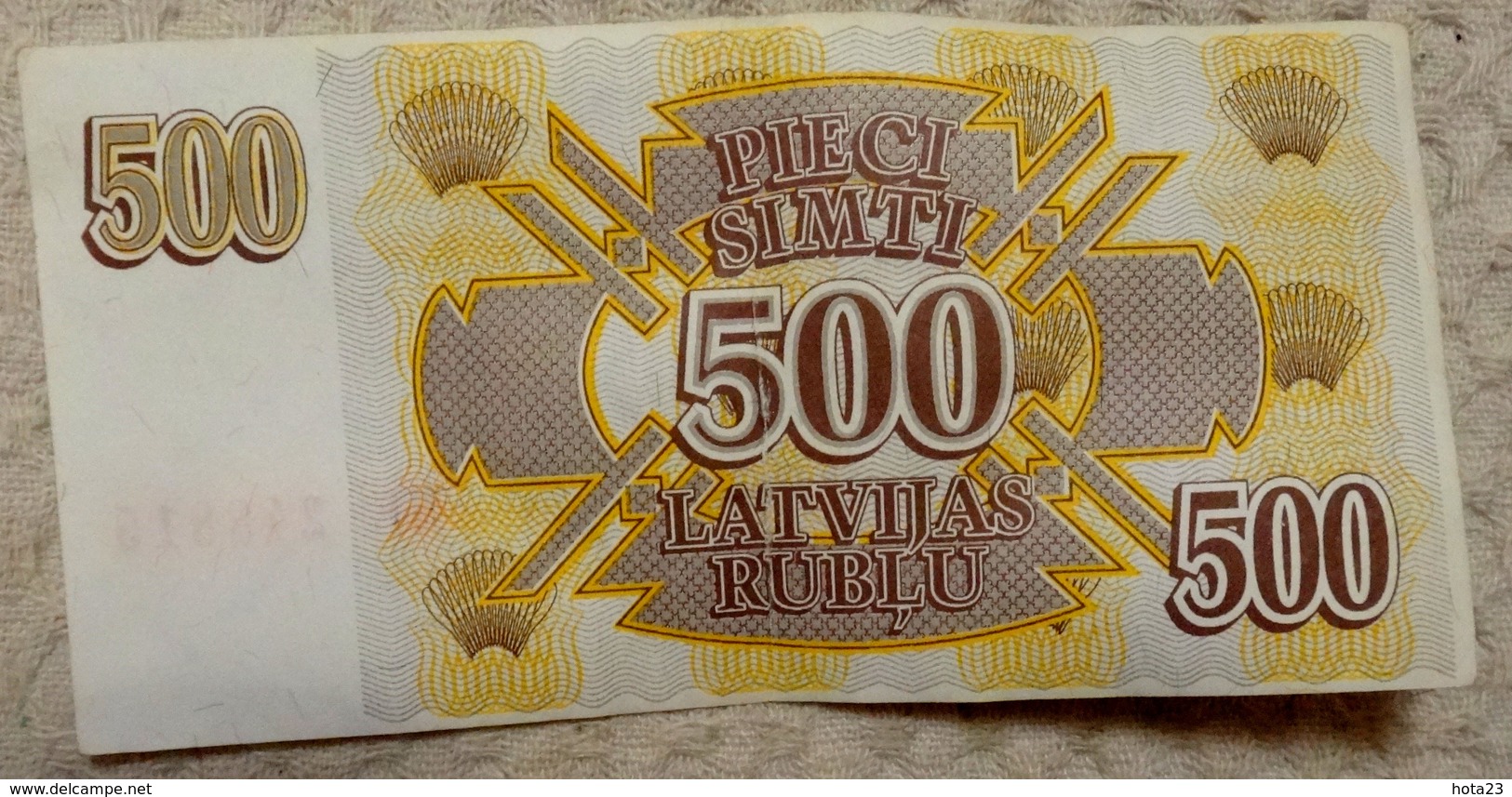 LATVIA , LETTLAND  500 ROUBLE / RUBLE 1992 EX- RUSSIA CIRC BANKNOTE - ME - 15 - Lettonie