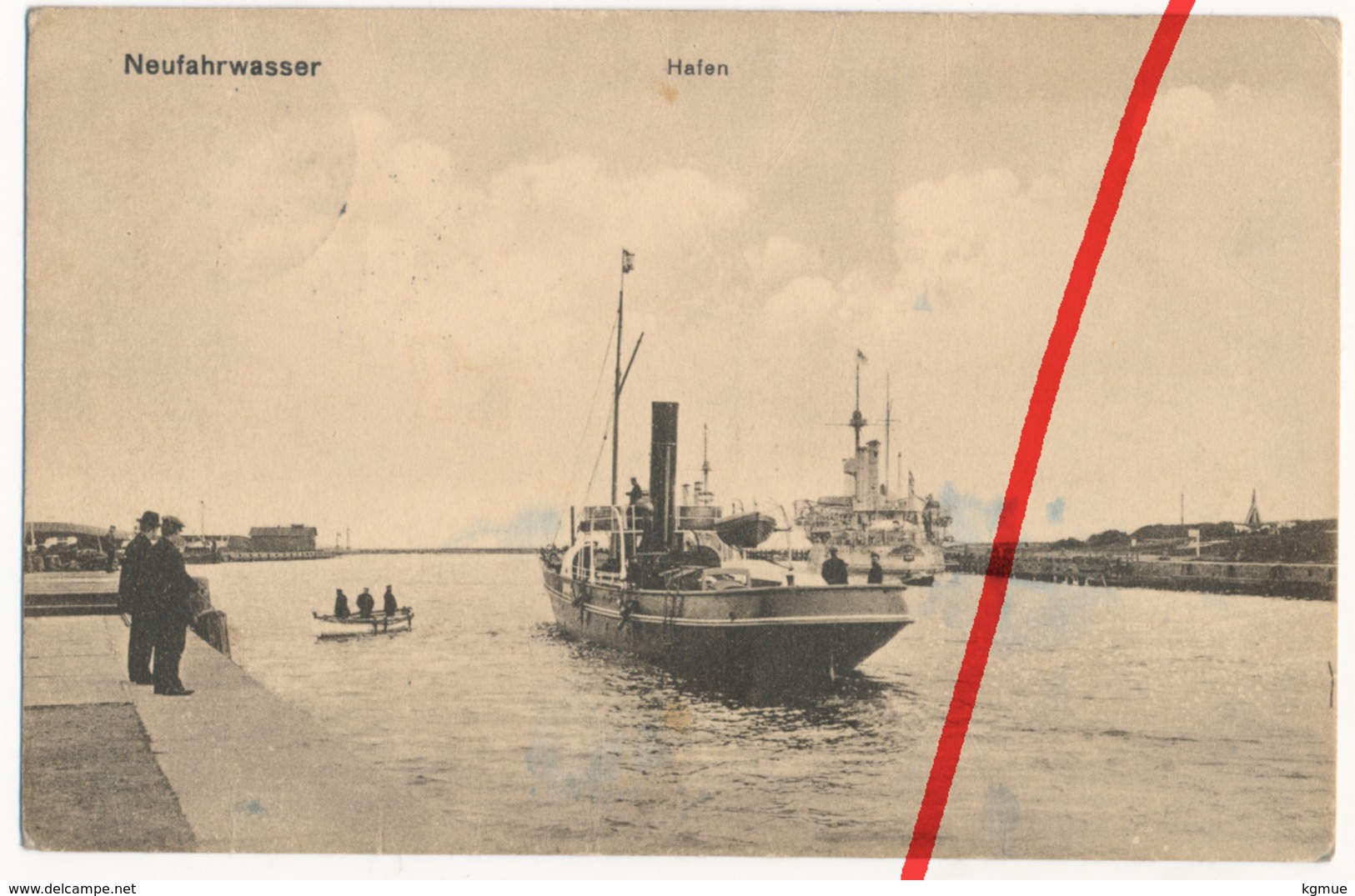 Neufahrwasser Bei Danzig - Hafen - 1939 - Stempel Stolpmünde - Feldpost Nach Glauchau An Fleischerei Söllner - Danzig