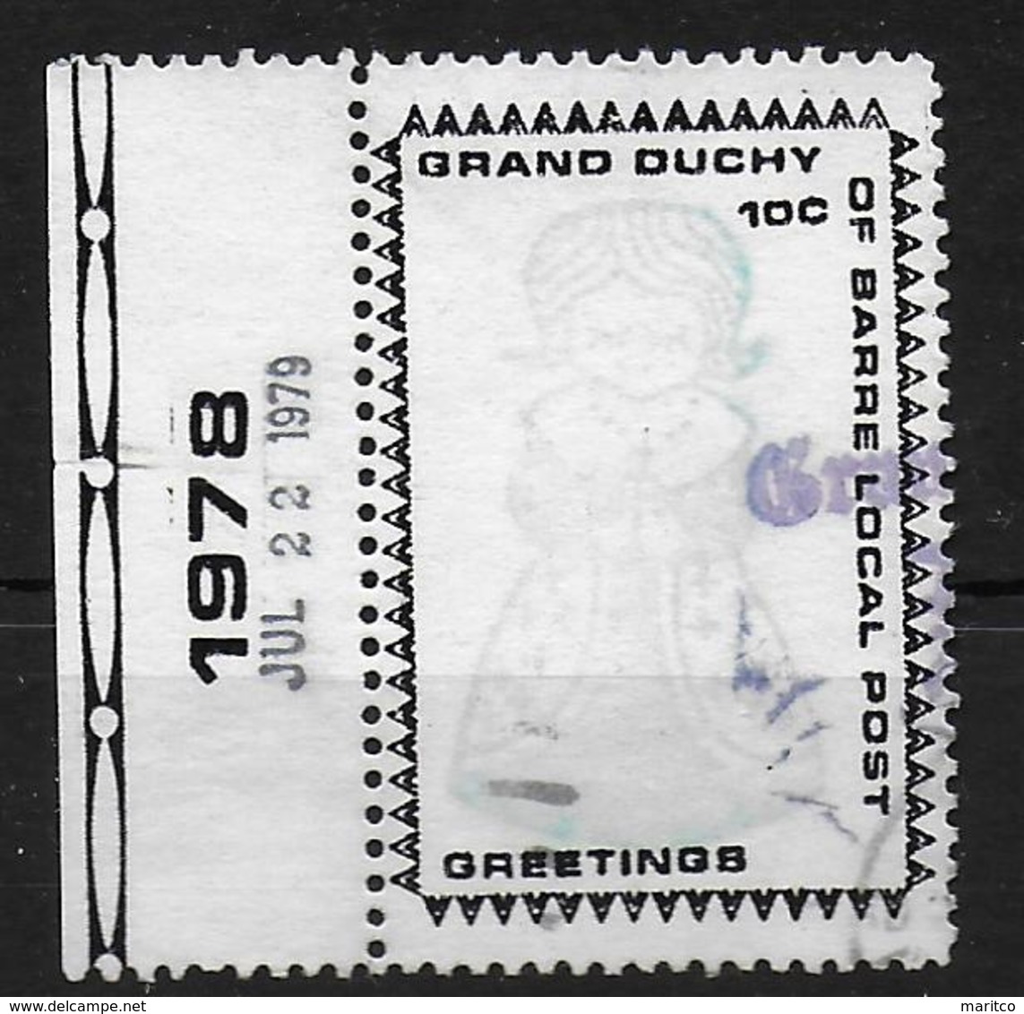 USA Local Post Grand Duchy Of Barre 1978 - Autres & Non Classés