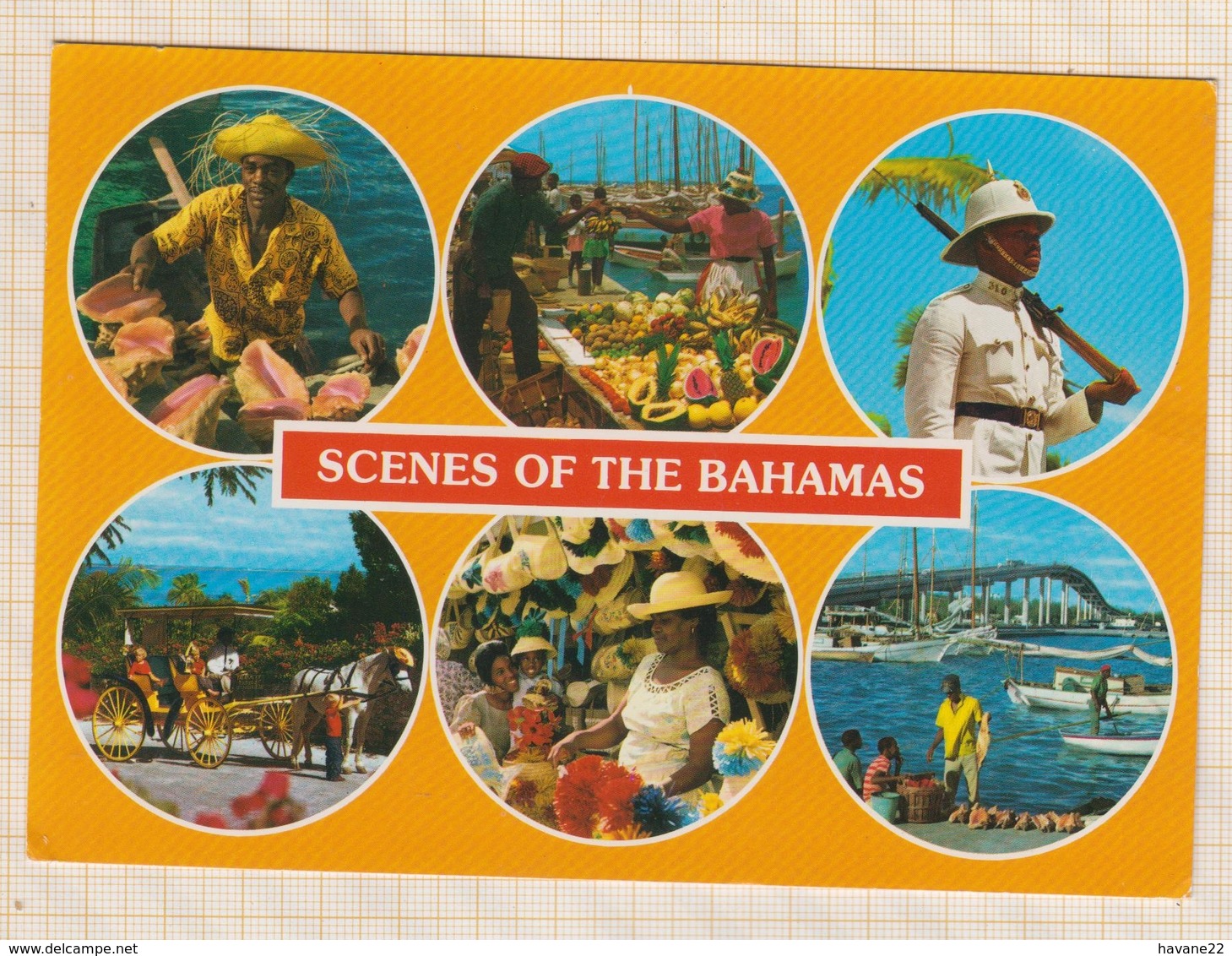 8AK3996 Scènes Of The BAHAMAS Multi Vues  2 SCANS - Bahamas