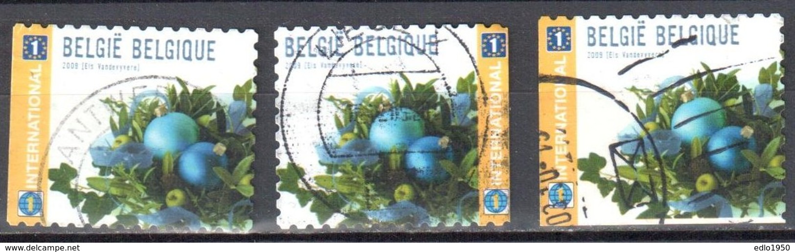 Belgium 2009 - Christmas - Mi.4028BD,BE - 3v - Used - Oblitéré - Gebraucht