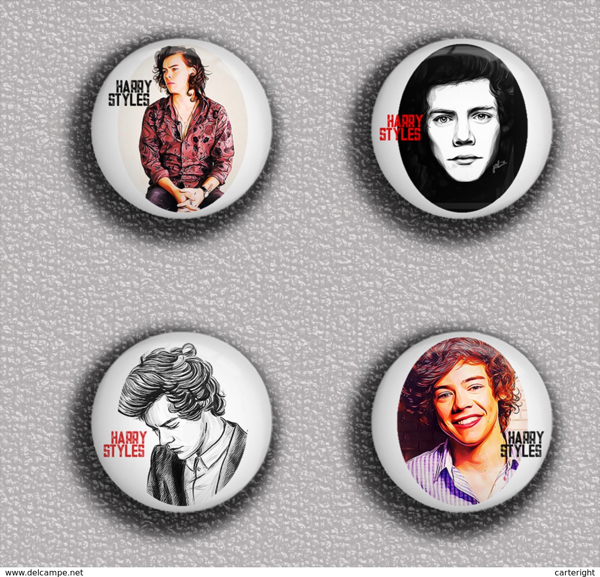 35 X Harry Styles Music Fan ART BADGE BUTTON PIN SET 1 (1inch/25mm Diameter) - Musique