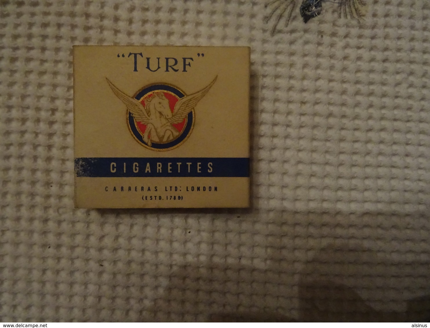 ETUI VIDE DE 20 CIGARETTES - TURF - CARRERAS LTD - LONDON - Etuis à Cigarettes Vides