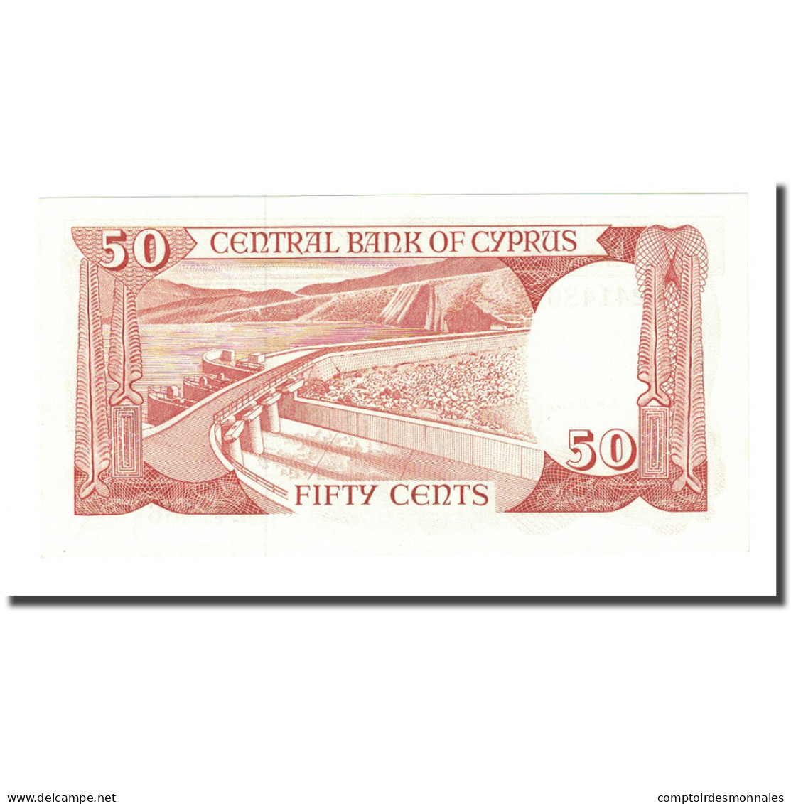 Billet, Chypre, 50 Cents, 1987-04-01, KM:52, NEUF - Chipre