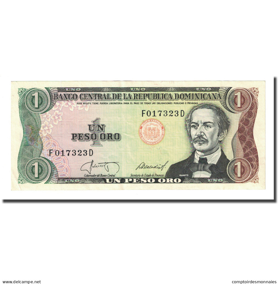 Billet, Dominican Republic, 1 Peso Oro, 1987, KM:126a, TTB+ - Dominicaine