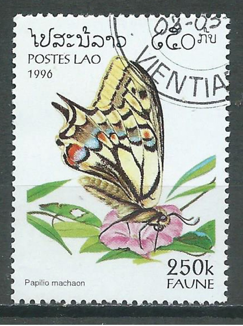 Laos YT N°1215 Papillon Papilio Machaon Oblitéré ° - Laos