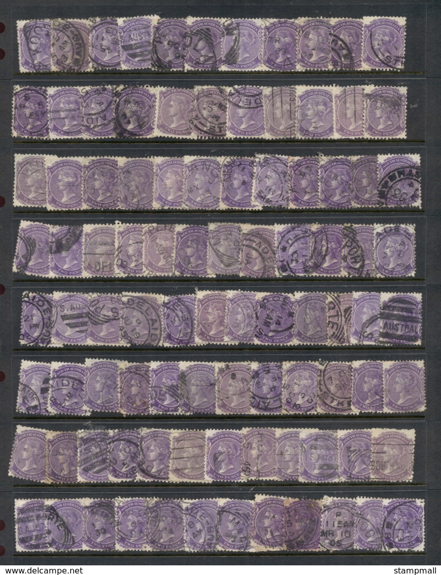 SA 1860's On Assorted Oddments, Duplicates, Interest For Postmarks, Perforations, Shades & Watermark Varieties,  (faults - Used Stamps