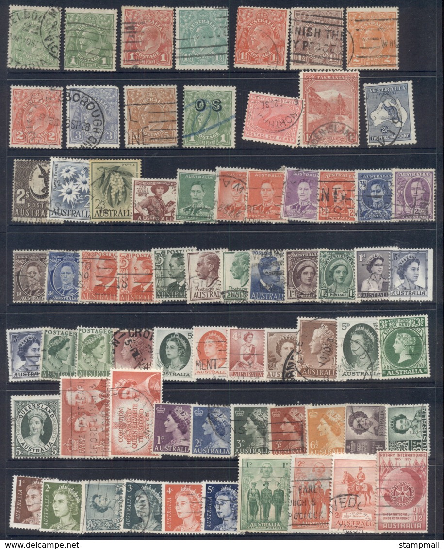 Australia 1930's On Selection, Mostly Pre-decimal 3 Scams - Collections (sans Albums)