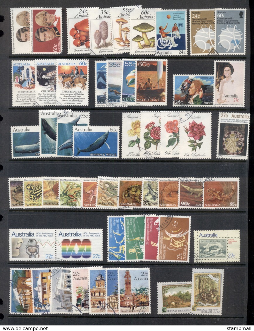 Australia 1980-84 Mostly Complete For The Era Selection Ex FDC, FU 5 Scans - Used Stamps