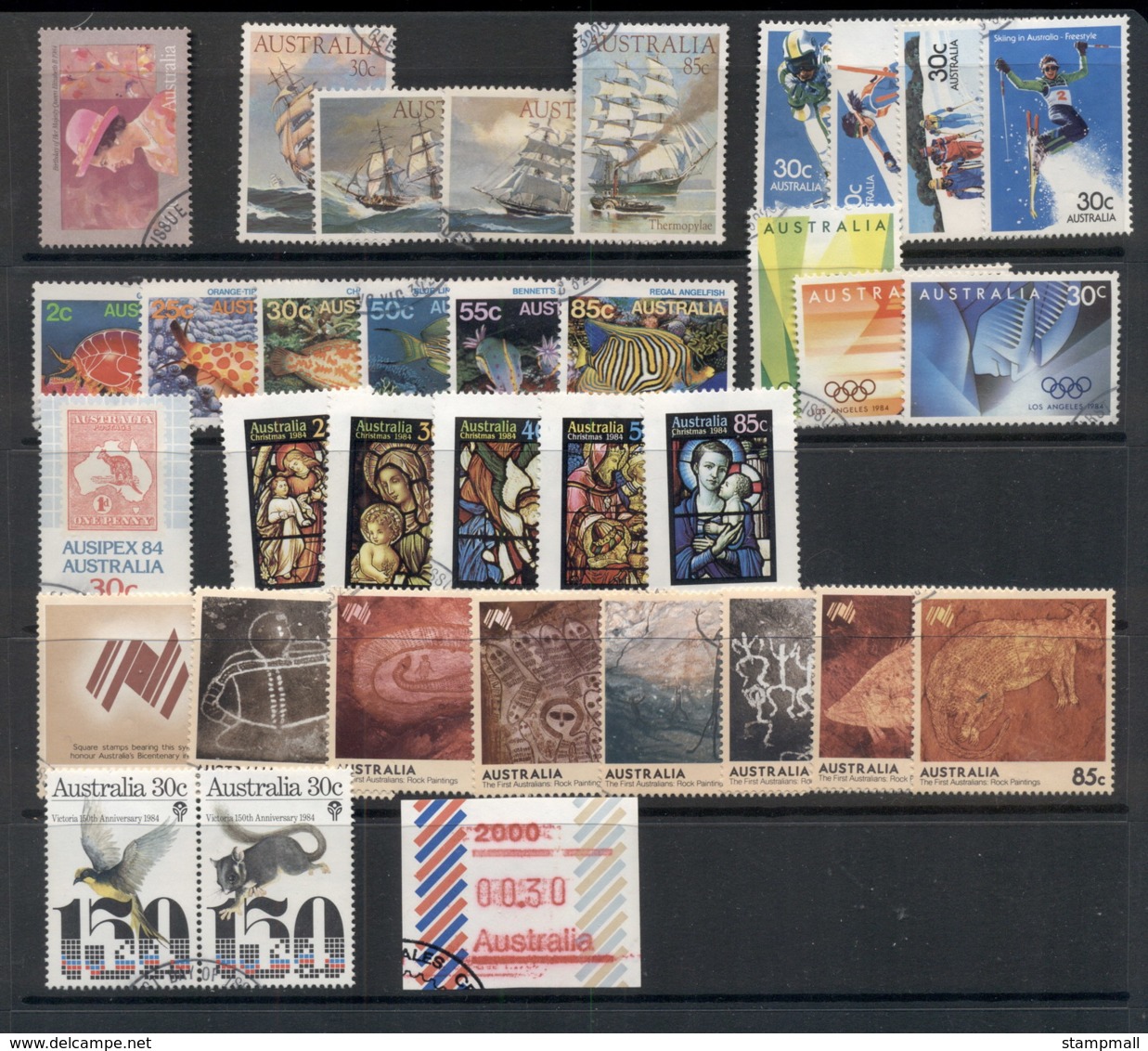 Australia 1980-84 Mostly Complete For The Era Selection Ex FDC, FU 5 Scans - Used Stamps