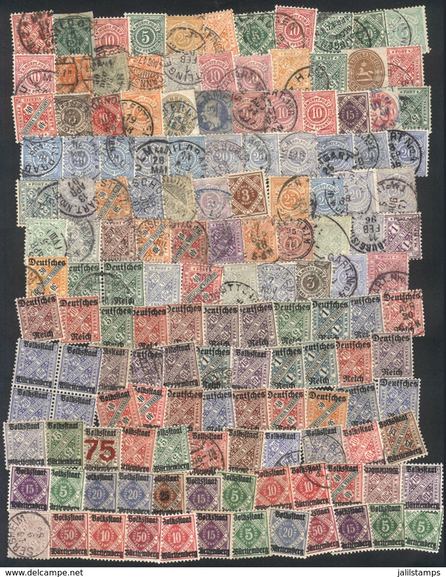 GERMANY: Interesting Lot Of Old Stamps, Most Of Fine Quality! - Collections