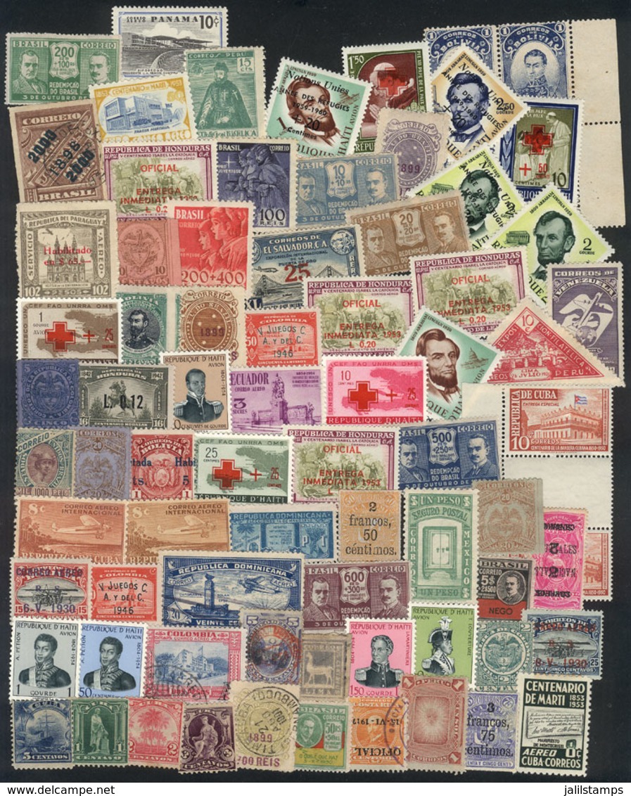 AMERICA: AMERICAN COUNTRIES: Lot Of Varied Stamps, Some Very Interesting, Mixed Quality (some With Defects, Others Of VF - Amerika (Varia)