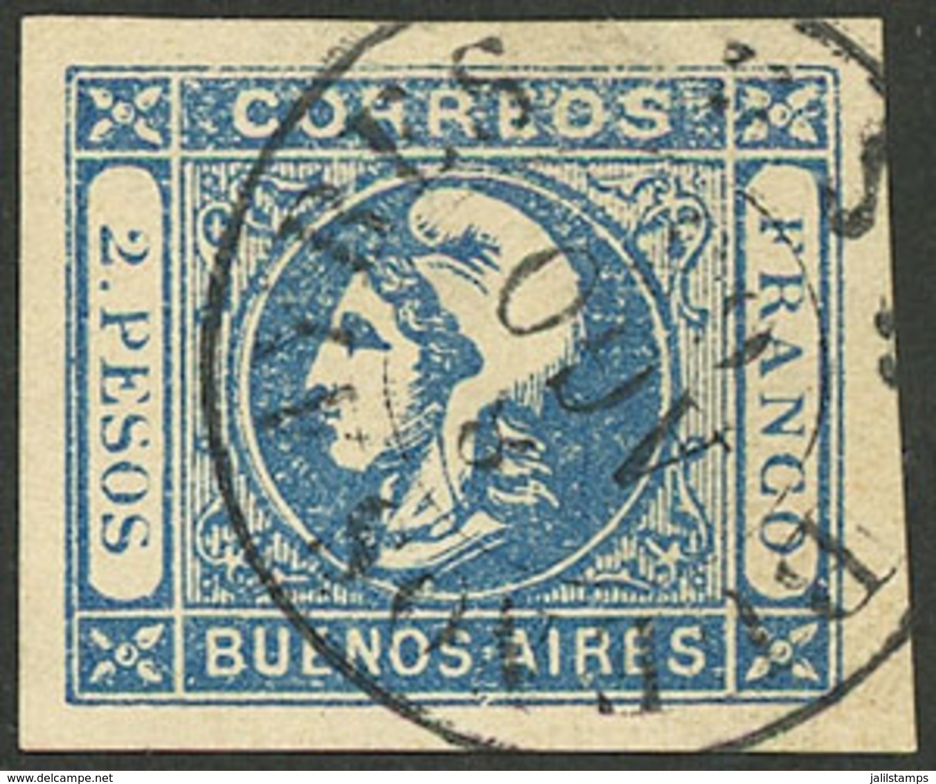 ARGENTINA: GJ.20, Very Interesting FORGED Copy, Possibly By Sperati, Rare! - Buenos Aires (1858-1864)