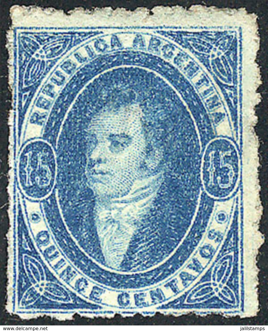 ARGENTINA: GJ.24, 15c. Worn Impression, Mint, VF Quality! - Andere & Zonder Classificatie