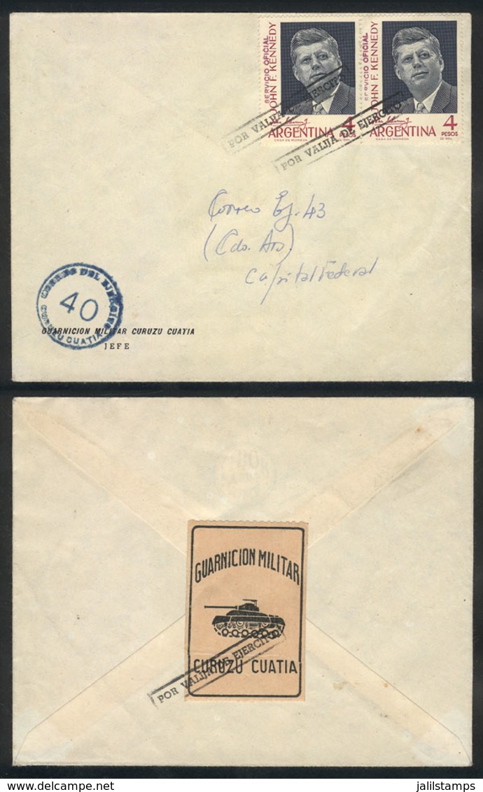 ARGENTINA: "Circa 1964, Cover Sent From Curuzú Cuatiá To Buenos Aires Carried By "Army Mail", Excellent Quality!" - Voorfilatelie