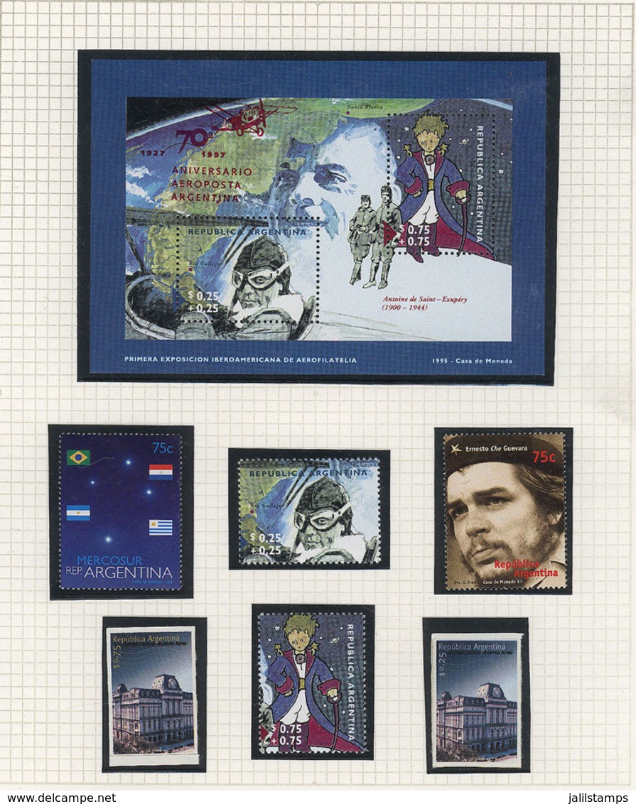 ARGENTINA: Collection In Album, 1987 To 1997, MNH Stamps And Souvenir Sheets Of Excellent Quality, With A Catalogue Valu - Otros & Sin Clasificación