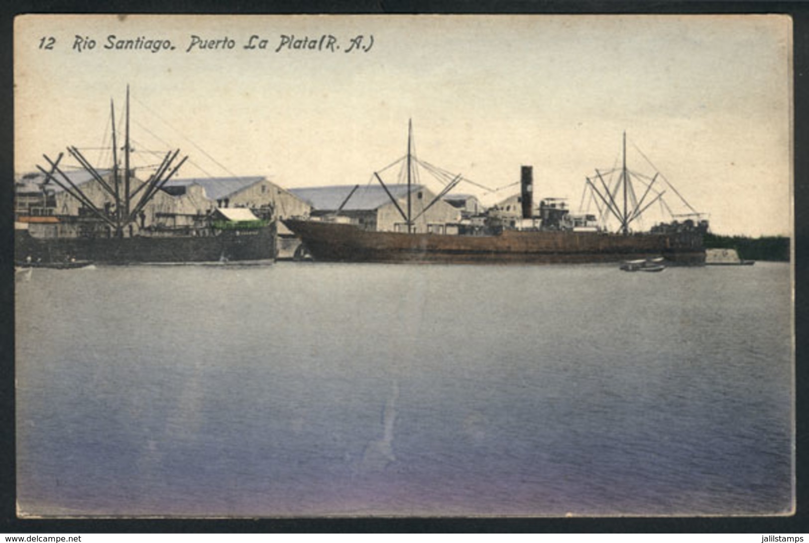 ARGENTINA: PORT OF LA PLATA: Río Santiago, Ed. Vda. De Beneforti, Unused, Circa 1910, VF Quality! - Argentinië