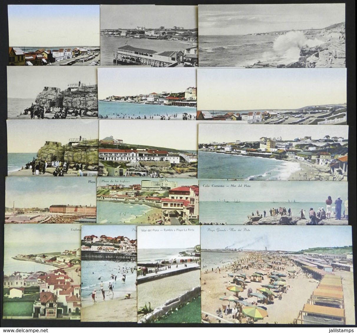 ARGENTINA: MAR DEL PLATA: 16 Old Cards With Very Good Views, Excellent Quality! - Argentina