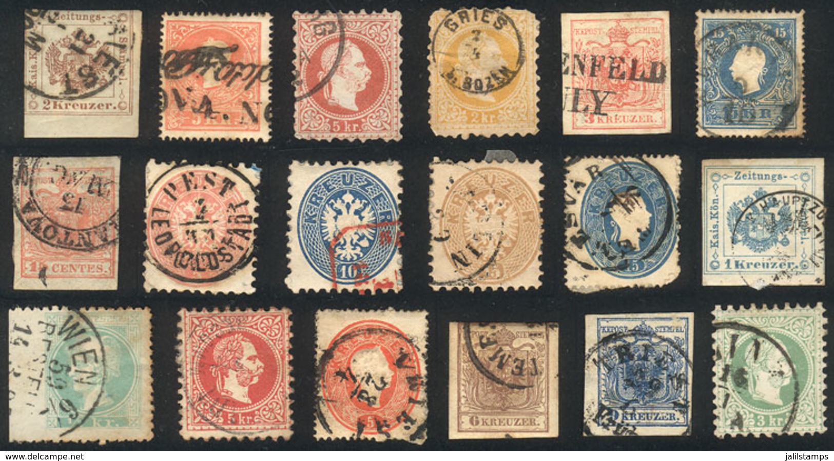 AUSTRIA: Interesting Lot Of Old Stamps, Most Of Fine Quality, Low Start! - Otros & Sin Clasificación