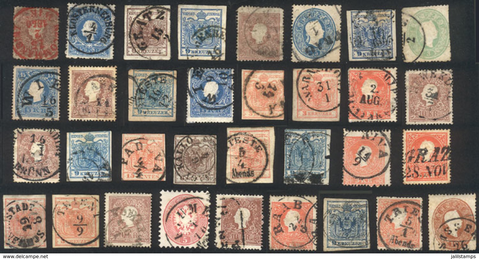 AUSTRIA: Interesting Lot Of Old Stamps, Most Of Fine Quality! - Other & Unclassified