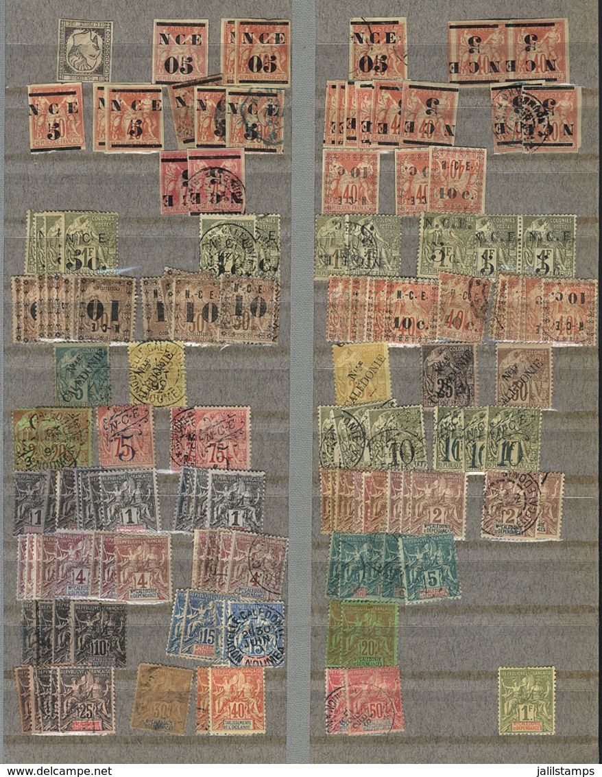 FRENCH COLONIES: Old Stock Of A Stamp Dealer In Large Stockbook, Full Of Good Stamps And Sets Of Varied Countries And Pe - Andere & Zonder Classificatie