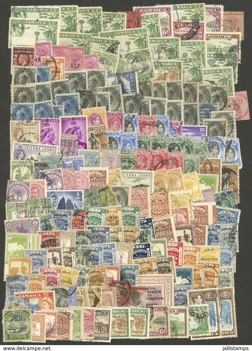 BRITISH COLONIES: Lot Of Stamps Of Varied Periods And Countries, Used Or Mint (without Gum, With Gum And Hinge Marks, Or - Andere & Zonder Classificatie