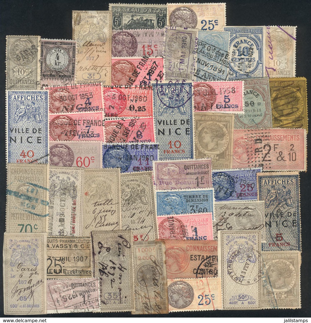 FRANCE: Interesting Lot Of Old Stamps, Mixed Quality - Autres & Non Classés