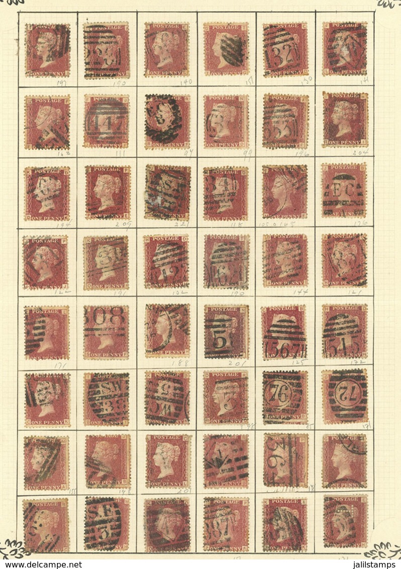 GREAT BRITAIN: Old Collection On Album Pages, Used Or Mint Stamps, Fine General Quality (some With Defects), Good Opport - Colecciones Completas