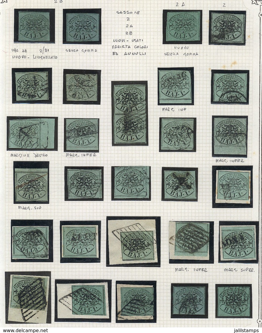 ITALY: Collection With Good Stamps On Album Pages, Used Or Mint, Most Of Fine To VF Quality (a Few May Have Minor Defect - Kerkelijke Staten