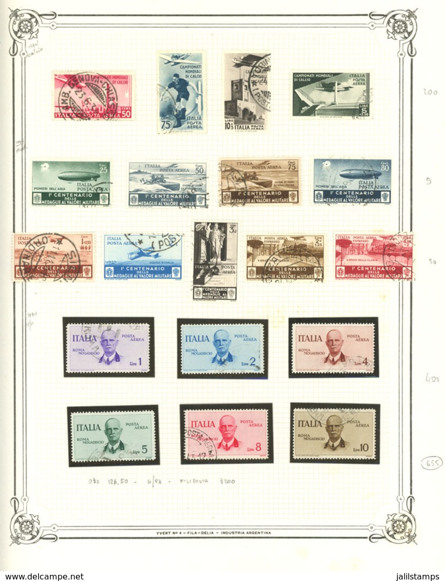 ITALY: Collection On Pages, Including The Issues Of The Years 1917 To 1964 (period Almost Complete), With Many High Valu - Zonder Classificatie