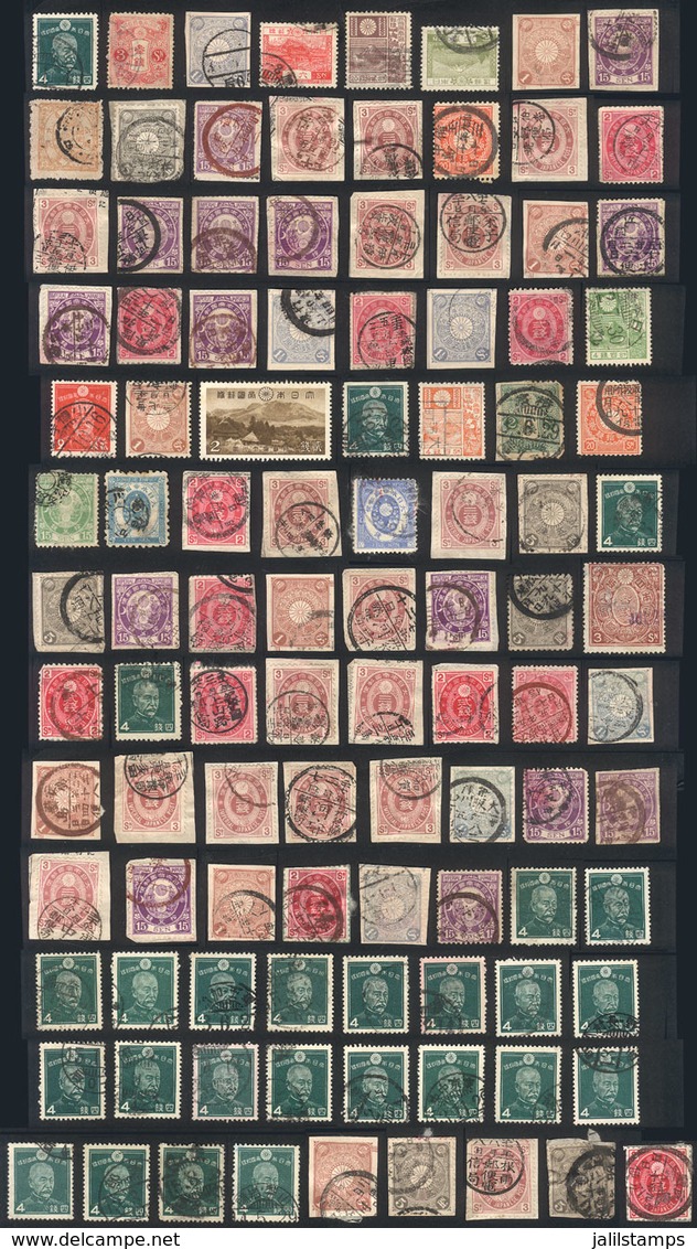 JAPAN: Lot Of Old Stamps, Most Of Fine Quality (some With Defects), The Expert May Probably Find Rare Cancels, Low Start - Gebruikt