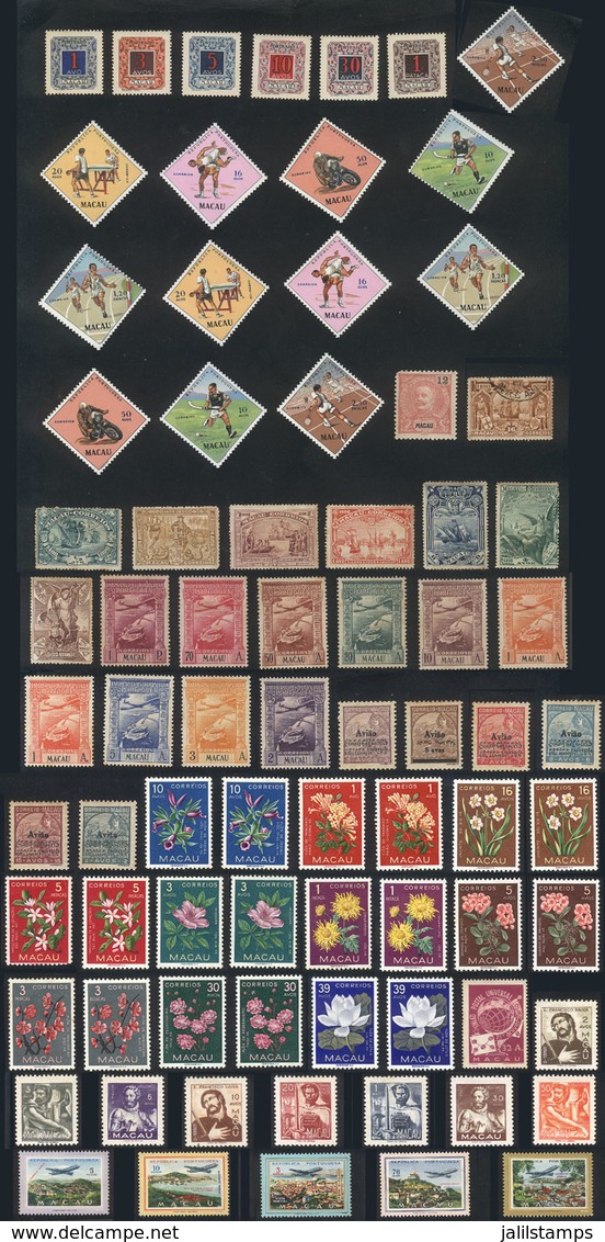 MACAU: Lot Of Good Stamps And Sets, Most Mint Without Gum Or With Light Staining On Gum, Fine Appearance, Yvert Catalog  - Autres & Non Classés