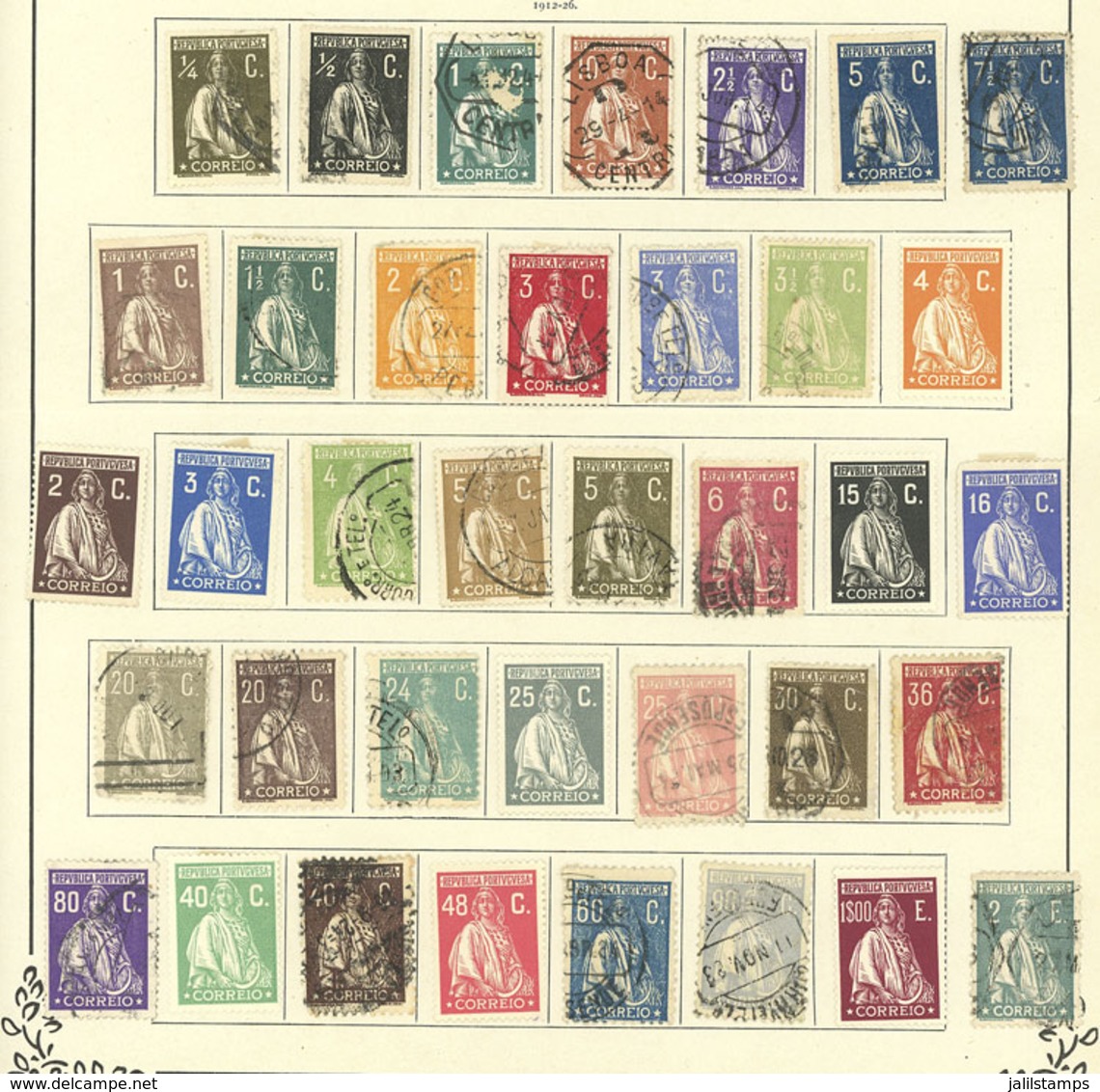 PORTUGAL: Old Collection On Album Pages, Used Or Mint Stamps, Fine General Quality, Good Opportunity! IMPORTANT: Please  - Collections