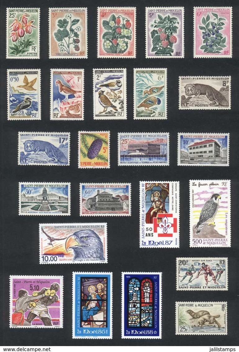 SAINT PIERRE ET MIQUELON: Lot Of Stamps And Complete Sets, Very Thematic, All Of Excellent Quality. Yvert Catalog Value  - Otros & Sin Clasificación