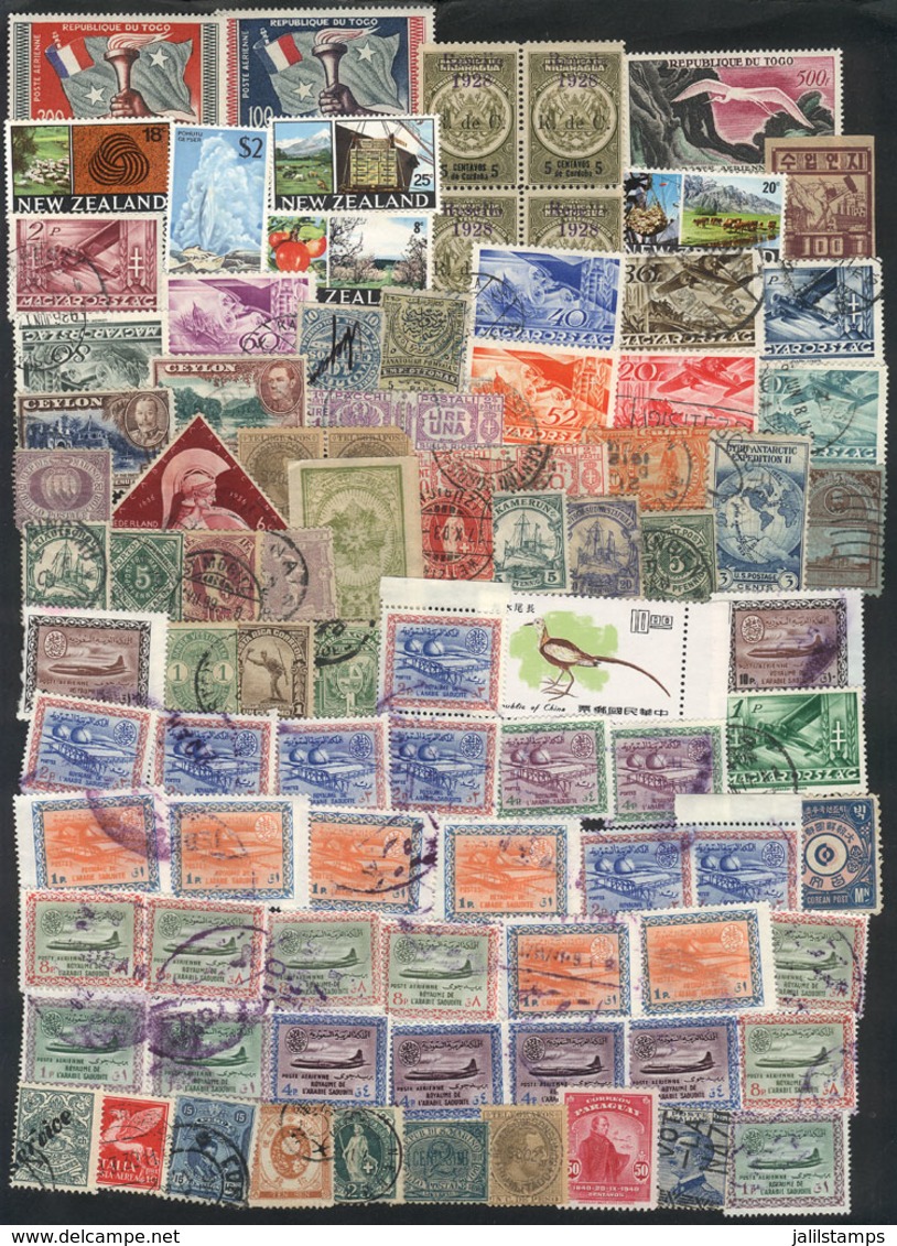 WORLDWIDE: Lot Of Stamps Of Varied Periods And Countries, Used Or Mint (without Gum, With Gum And Hinge Marks, Or MNH),  - Otros & Sin Clasificación