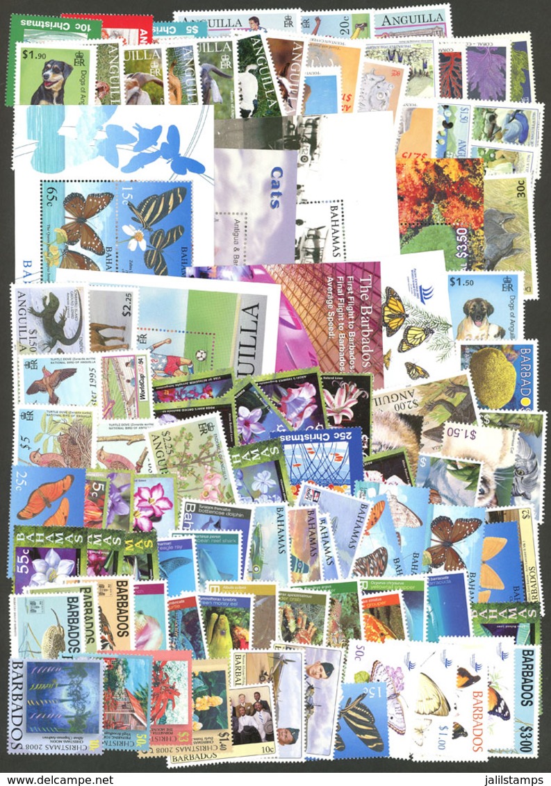 WORLDWIDE: Lot Of Modern Complete Sets And Souvenir Sheets Of Caribbean Countries, All MNH And Of Excellent Quality, Yve - Andere-Europa