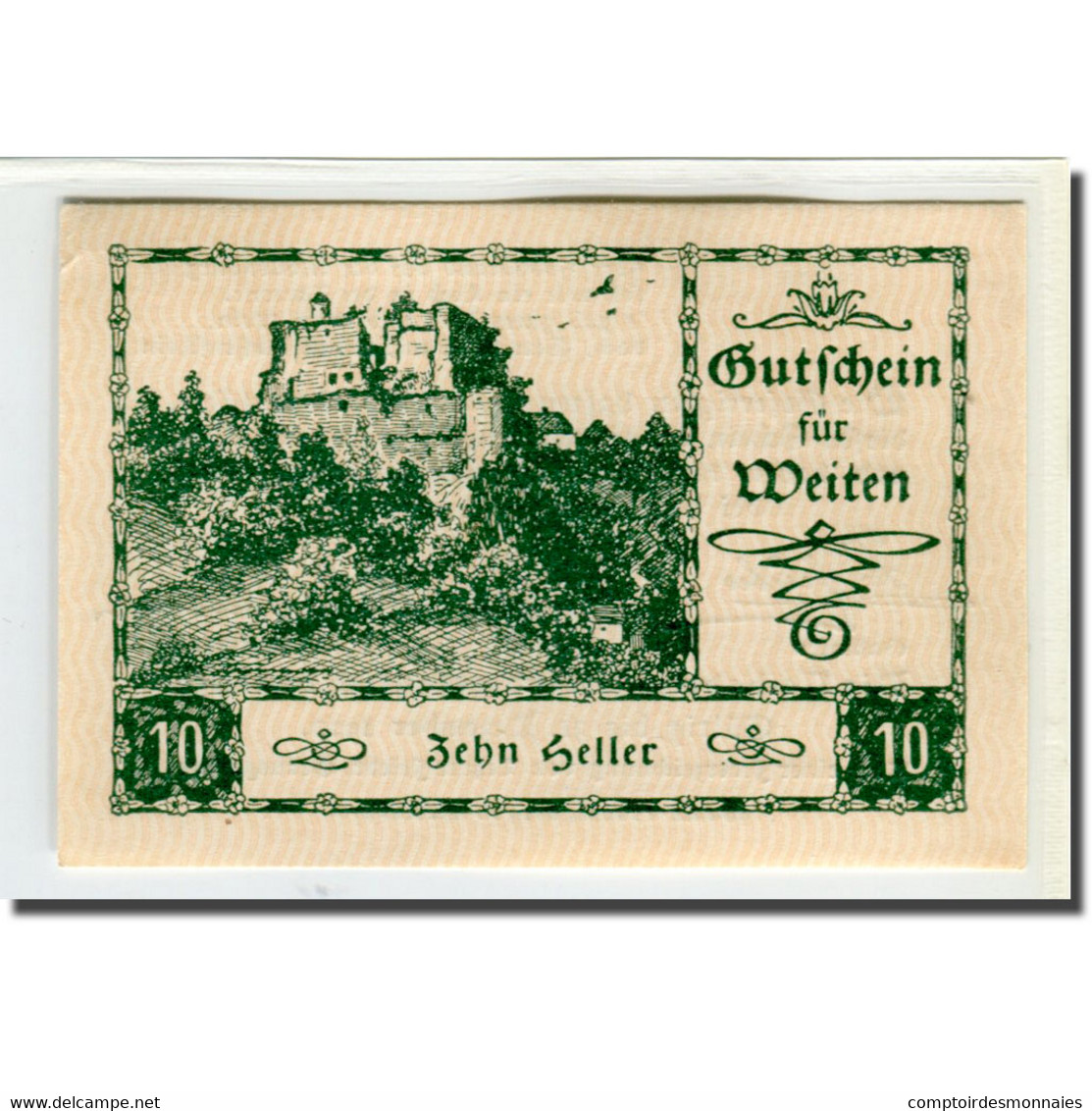 Billet, Autriche, Weiten N.Ö. Prv. Fr. Gruber, Gastwirt, Al. Lehner, Gastwirt - Autriche