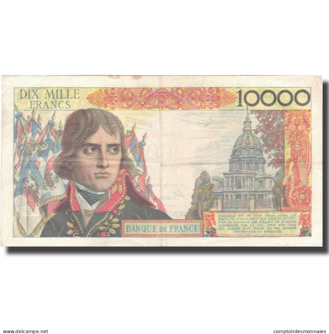 France, 100 Nouveaux Francs On 10,000 Francs, 1955-1959 Overprinted With - 1955-1959 Sovraccarichi In Nuovi Franchi