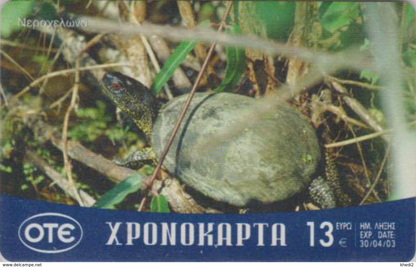 Télécarte Grèce - ANIMAL - TORTUE - TURTLE  Phonecard - SCHILDKRÖTE - 174 - Schildpadden